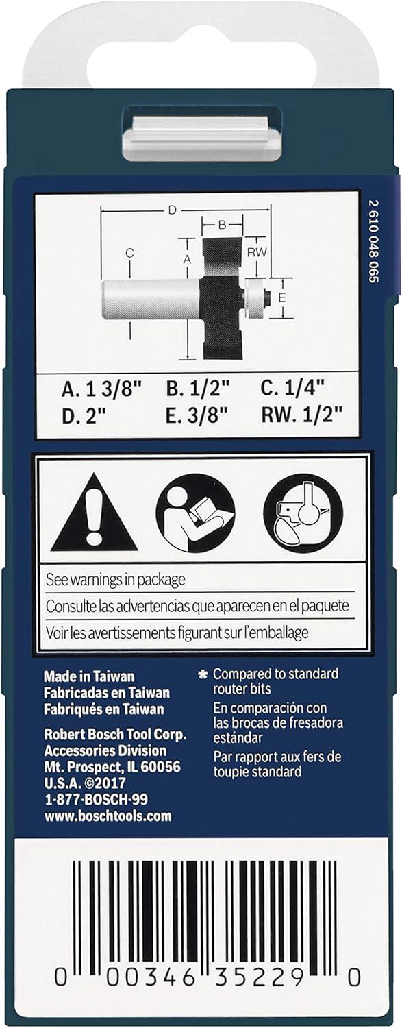 imageBosch 85614M 12 in x 12 in Carbide Tipped Rabbeting Bit