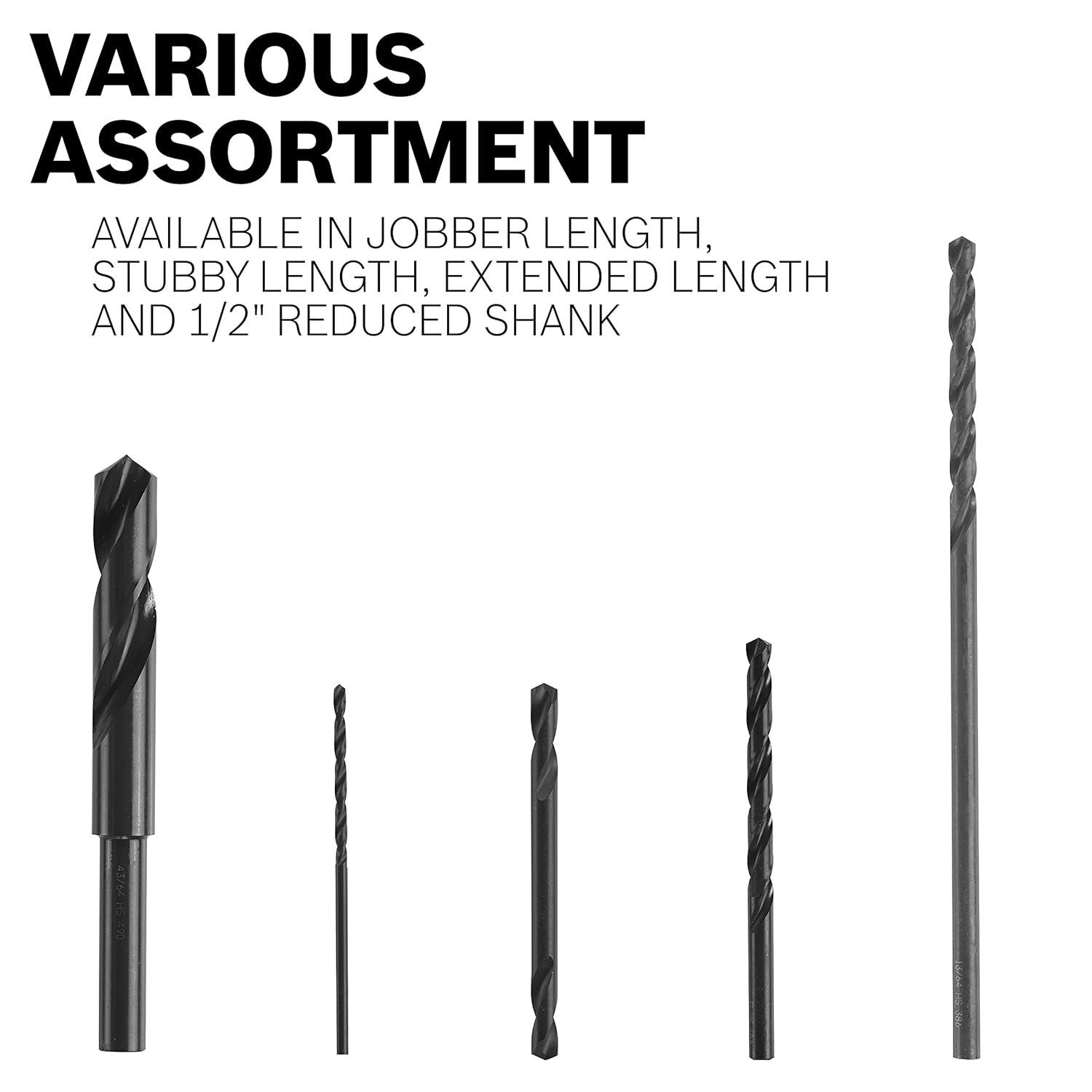 imageBosch BL2639 316 in x 6 in Extra Length Aircraft Black Oxide Drill Bit1 Count Pack of 2
