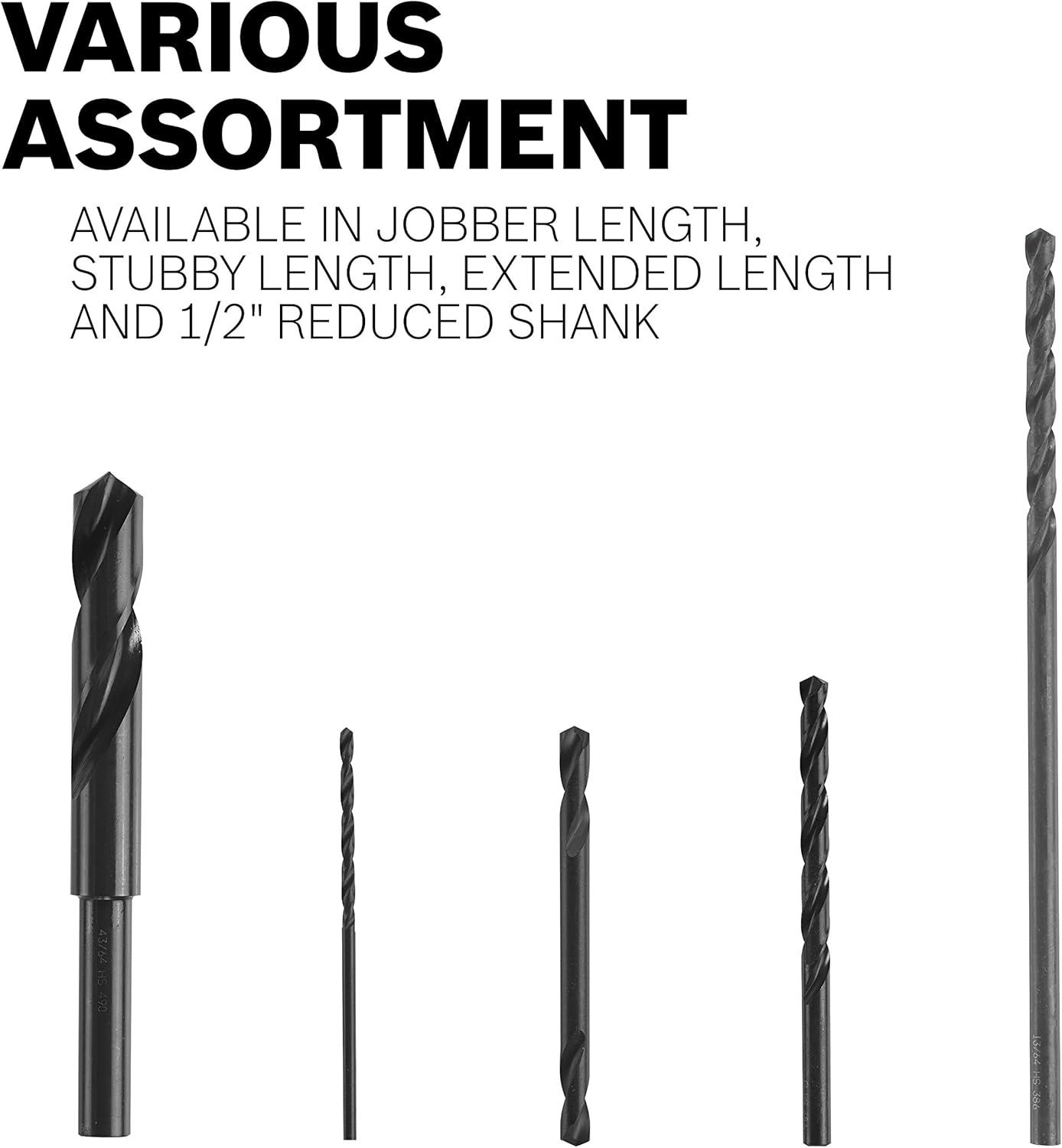imageBosch BL2643 14 in x 6 in Extra Length Aircraft Black Oxide Drill Bit1 Count Pack of 2