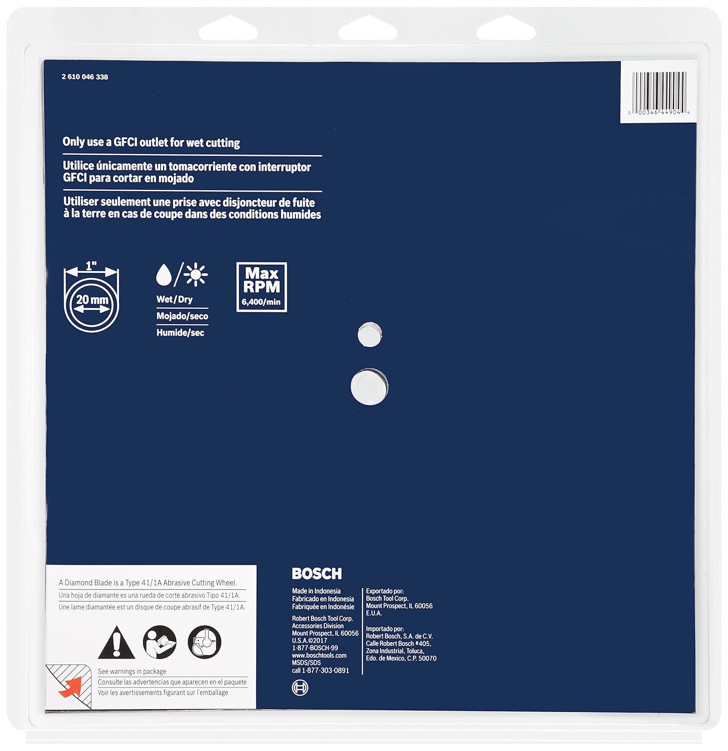 imageBosch DB441C 4 in Premium Segmented Rim Diamond Blade for Universal Rough Cuts12 In
