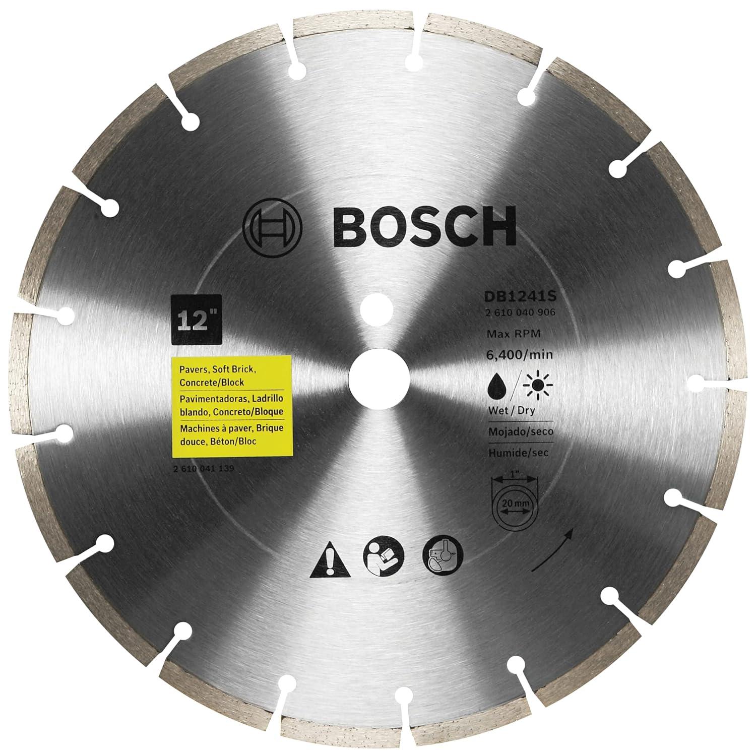 imageBosch DB441C 4 in Premium Segmented Rim Diamond Blade for Universal Rough Cuts12 In