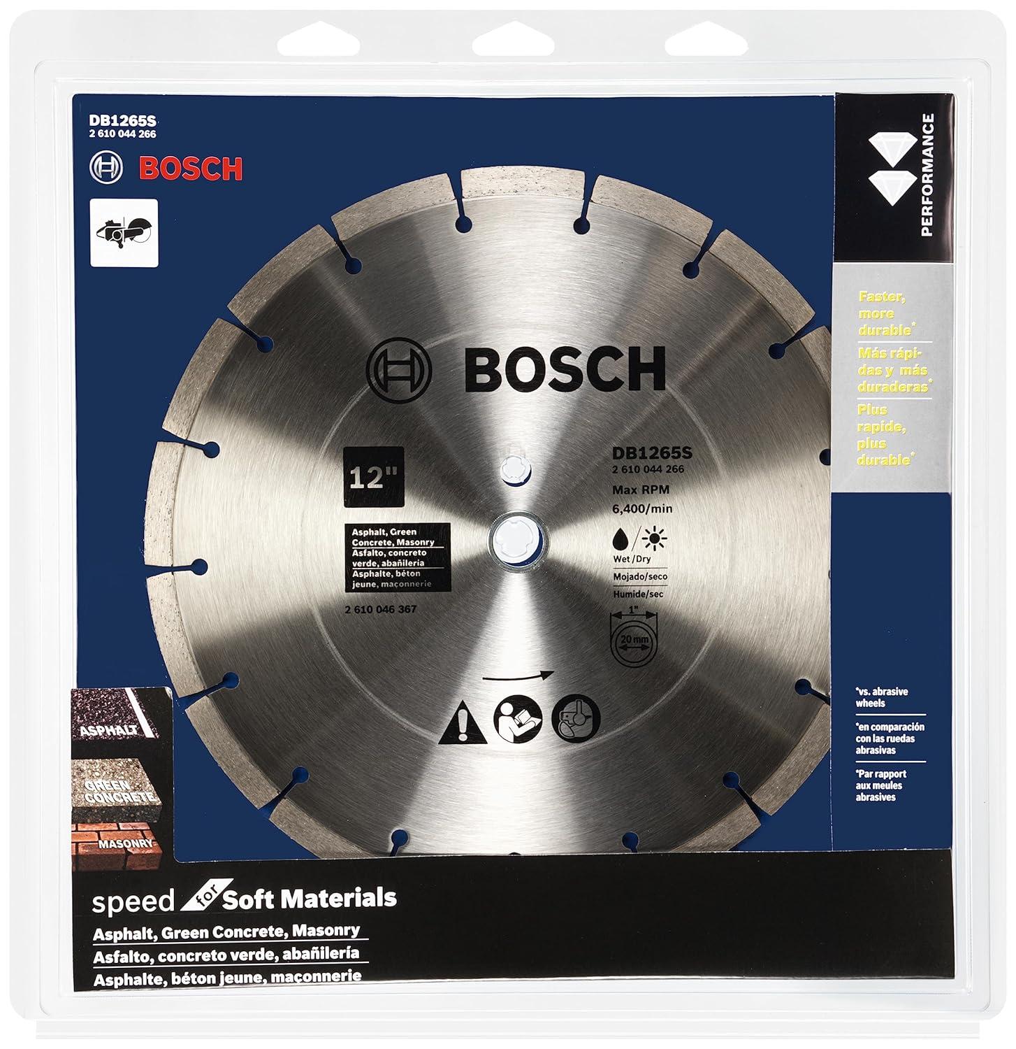 imageBosch DB441C 4 in Premium Segmented Rim Diamond Blade for Universal Rough Cuts12 In