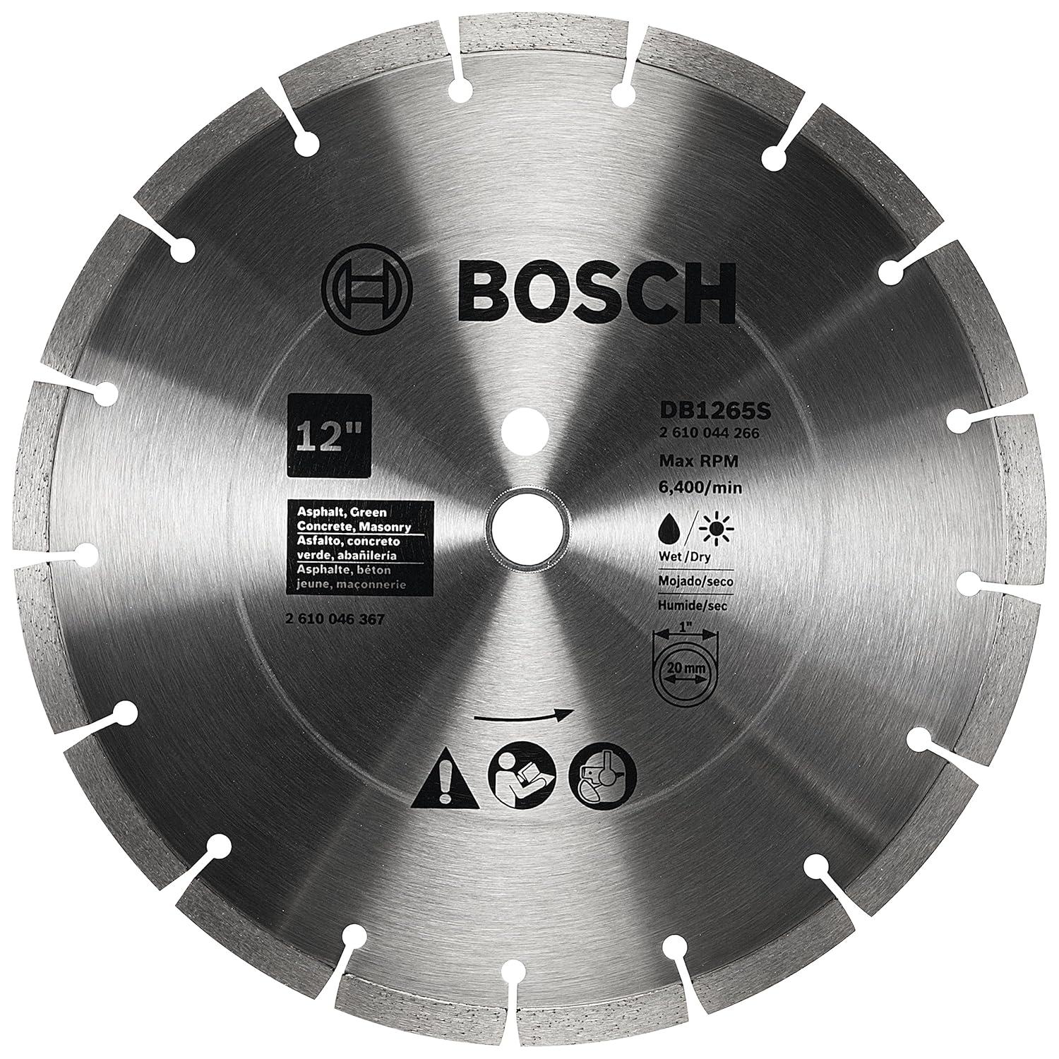 imageBosch DB441C 4 in Premium Segmented Rim Diamond Blade for Universal Rough Cuts12 In