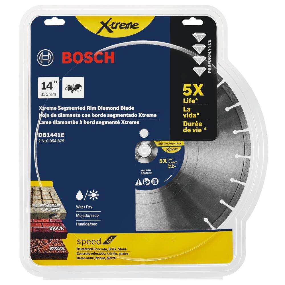 imageBosch DB441C 4 in Premium Segmented Rim Diamond Blade for Universal Rough Cuts14 In