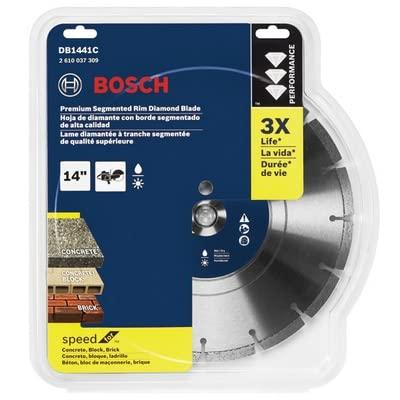 imageBosch DB441C 4 in Premium Segmented Rim Diamond Blade for Universal Rough Cuts14 In