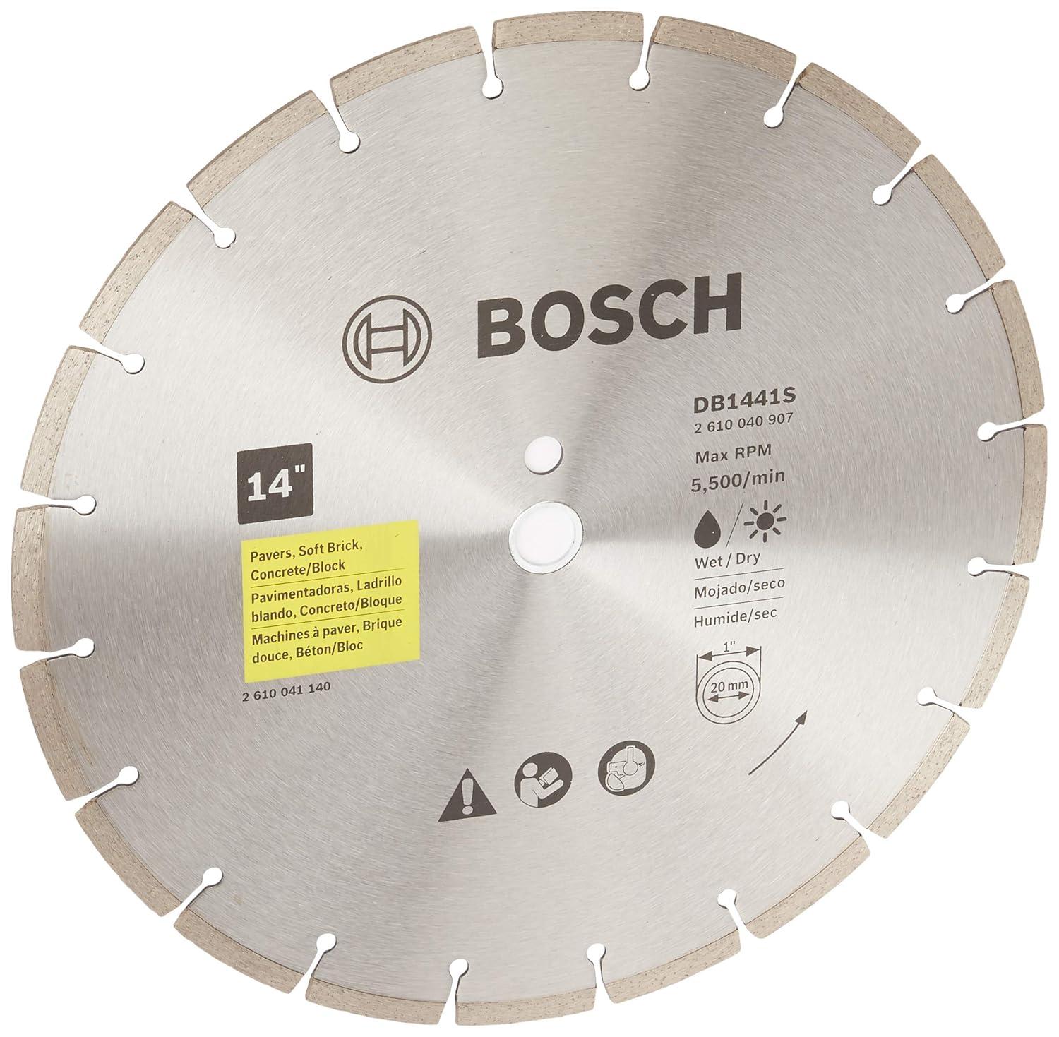 imageBosch DB441C 4 in Premium Segmented Rim Diamond Blade for Universal Rough Cuts14 In