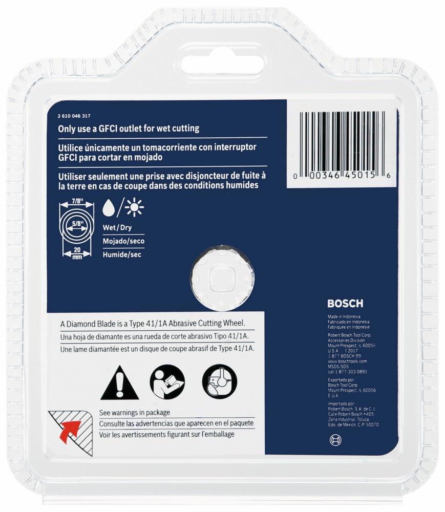 imageBosch DB441C 4 in Premium Segmented Rim Diamond Blade for Universal Rough Cuts4 In