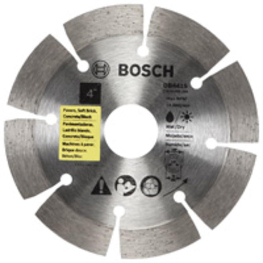 imageBosch DB441C 4 in Premium Segmented Rim Diamond Blade for Universal Rough Cuts4 In