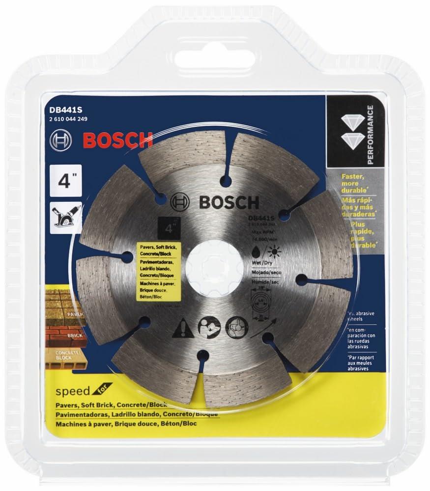 imageBosch DB441C 4 in Premium Segmented Rim Diamond Blade for Universal Rough Cuts4 In