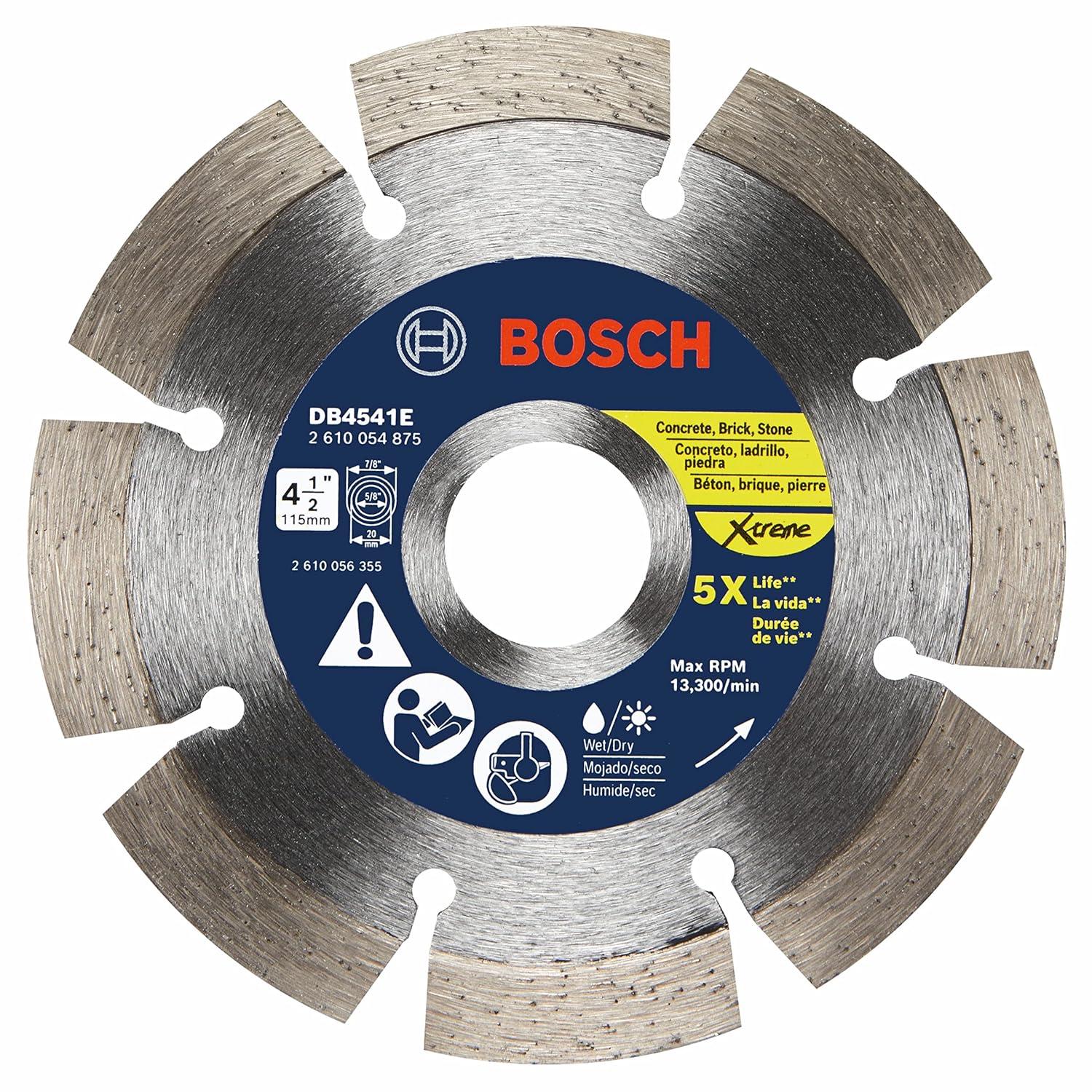 imageBosch DB441C 4 in Premium Segmented Rim Diamond Blade for Universal Rough Cuts412 In