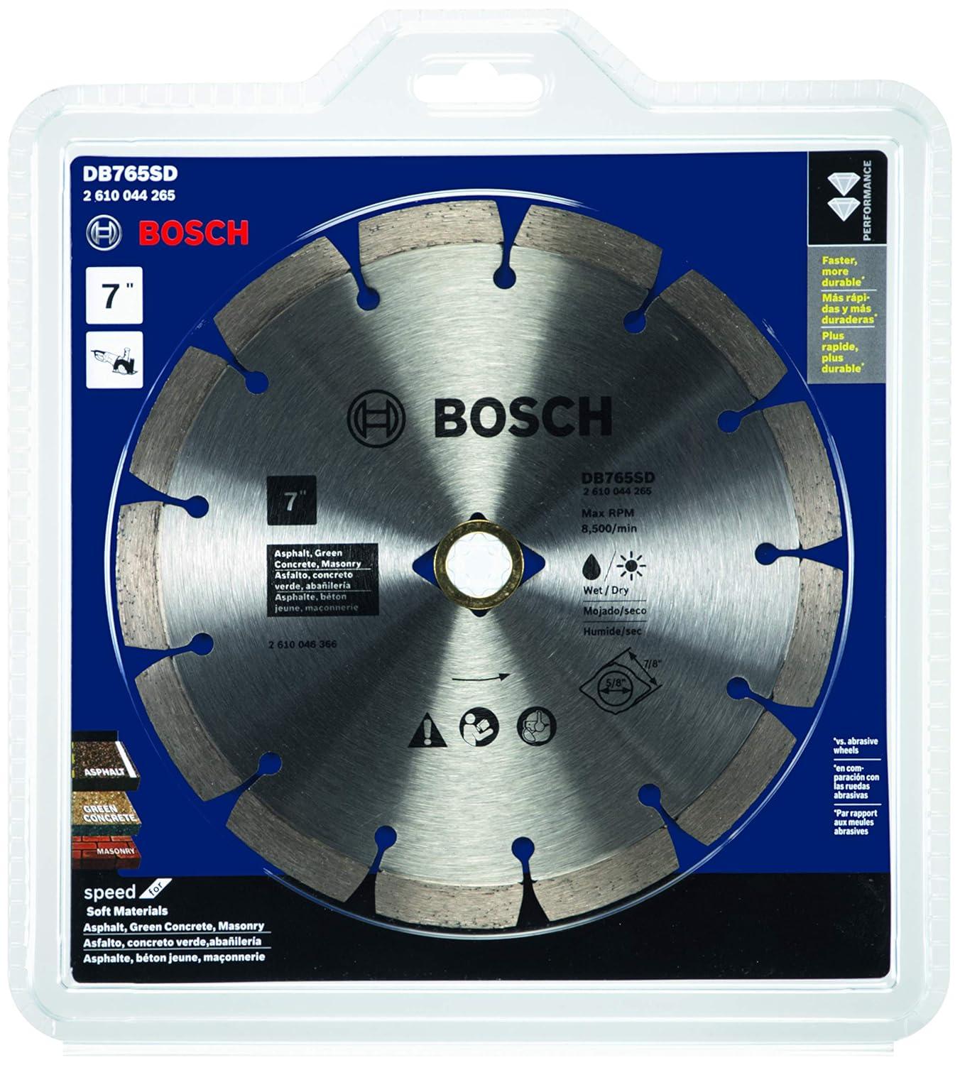 imageBosch DB441C 4 in Premium Segmented Rim Diamond Blade for Universal Rough Cuts7 In