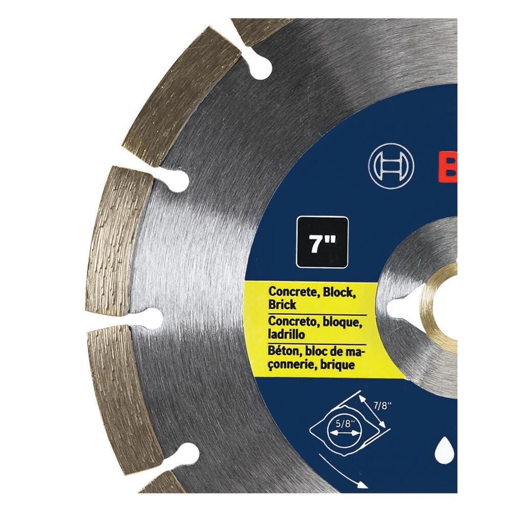 imageBosch DB441C 4 in Premium Segmented Rim Diamond Blade for Universal Rough Cuts7 In