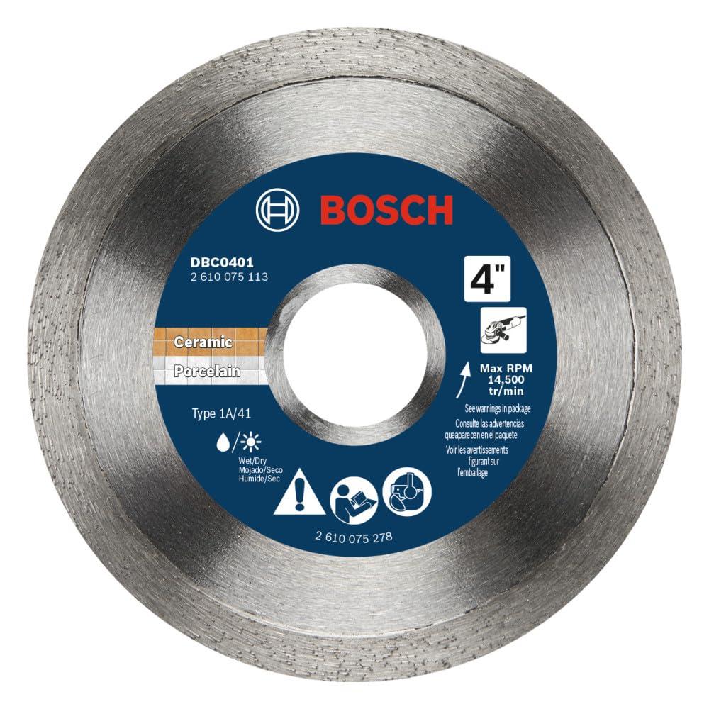 imageBosch DBC0502 5 in Premium Continuous Rim Diamond Wheel for Precise Cuts4 DIAMETER