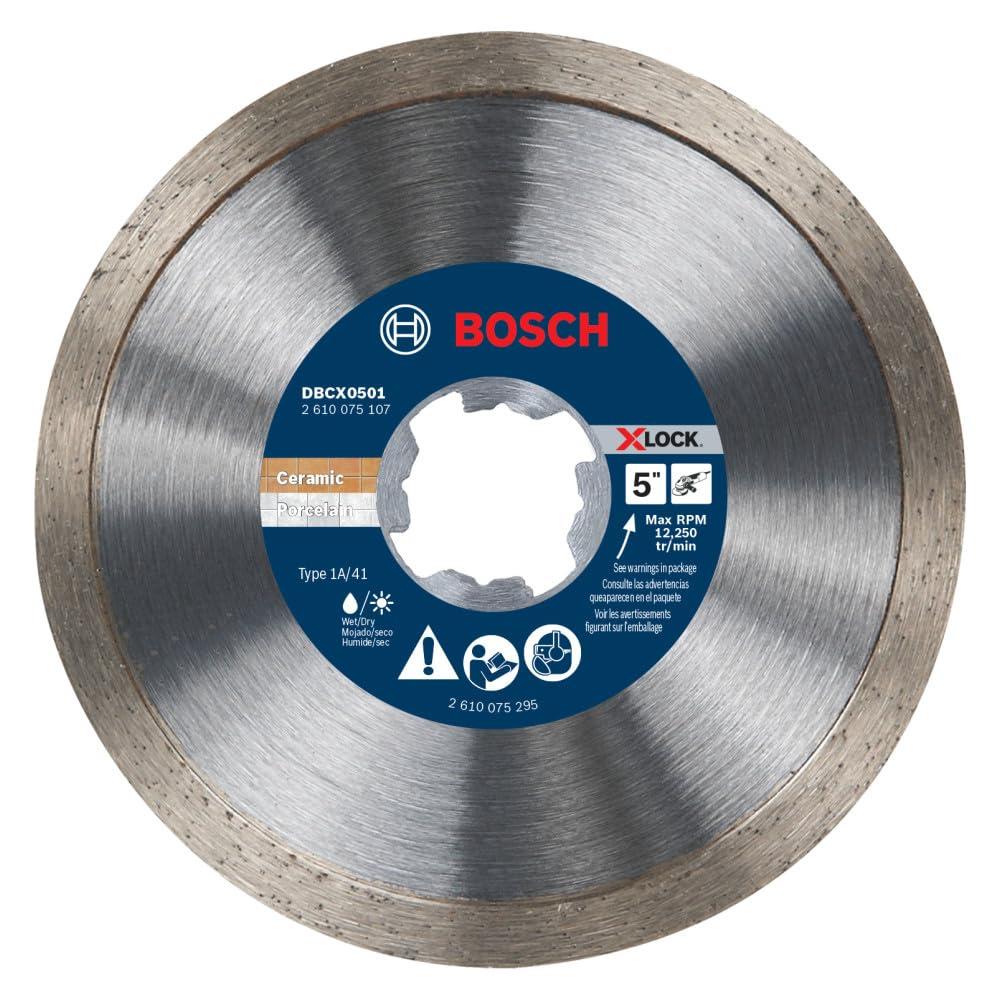imageBosch DBC0502 5 in Premium Continuous Rim Diamond Wheel for Precise Cuts5 DIAMETER