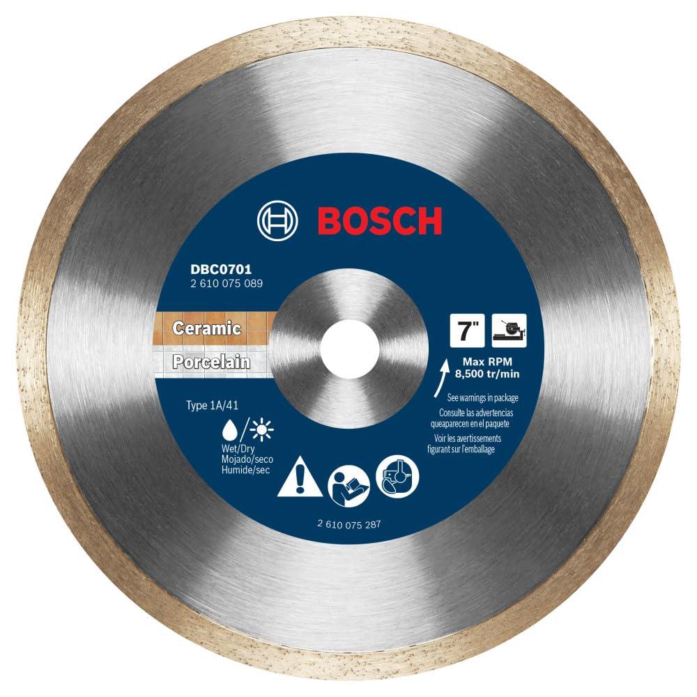 imageBosch DBC0502 5 in Premium Continuous Rim Diamond Wheel for Precise Cuts7 DIAMETER