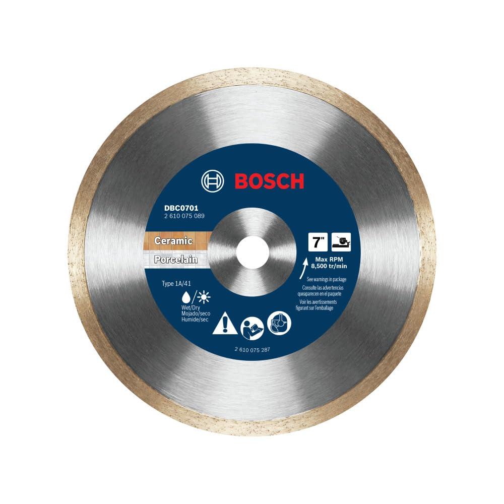 imageBosch DBC0502 5 in Premium Continuous Rim Diamond Wheel for Precise Cuts7 DIAMETER