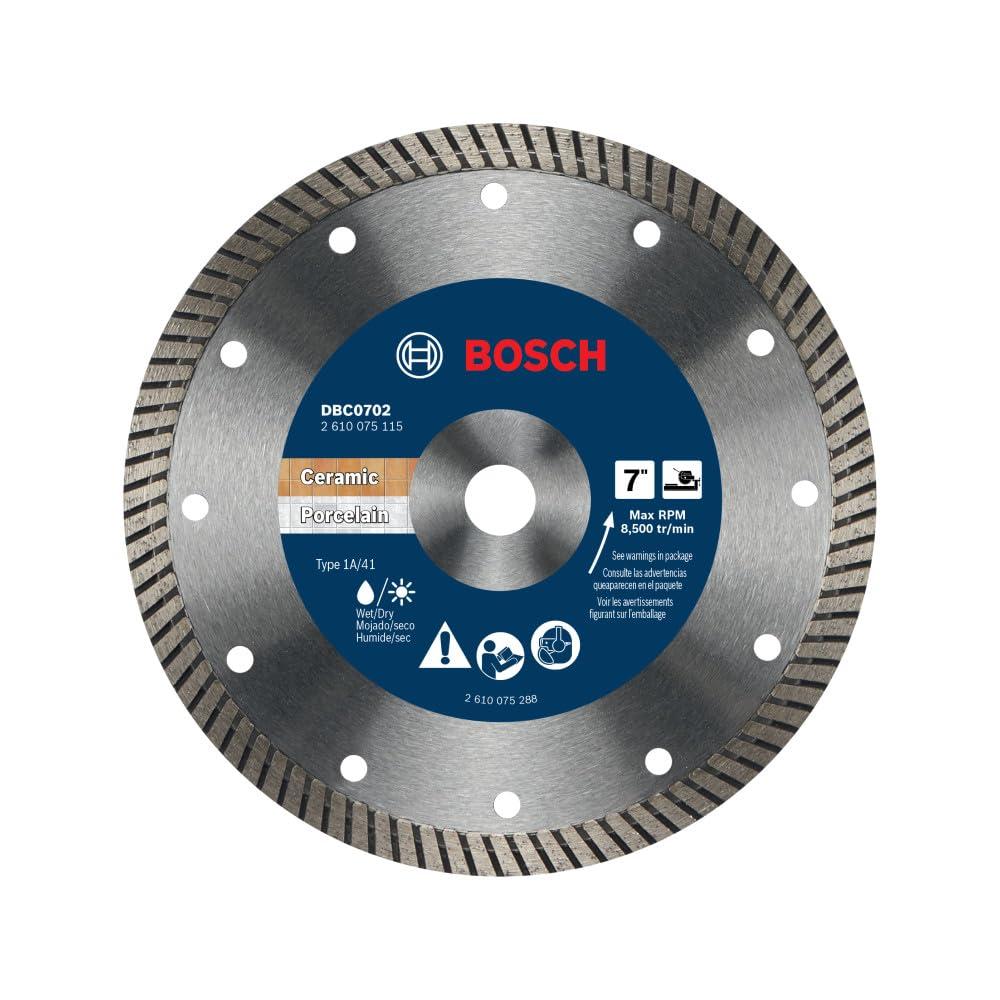 imageBosch DBC0502 5 in Premium Continuous Rim Diamond Wheel for Precise Cuts7 DIAMETER