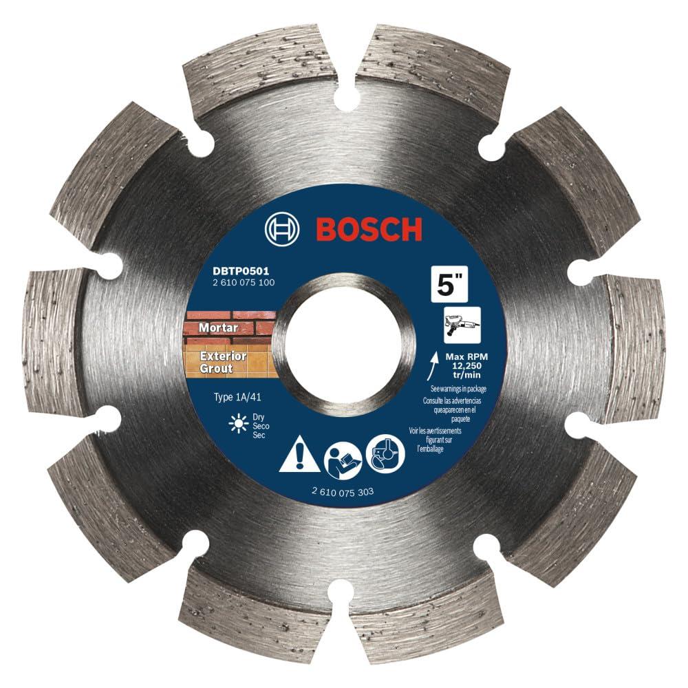 imageBosch DBTP0501 5 in Premium Segmented Tuckpointing Blade5 DIAMETER