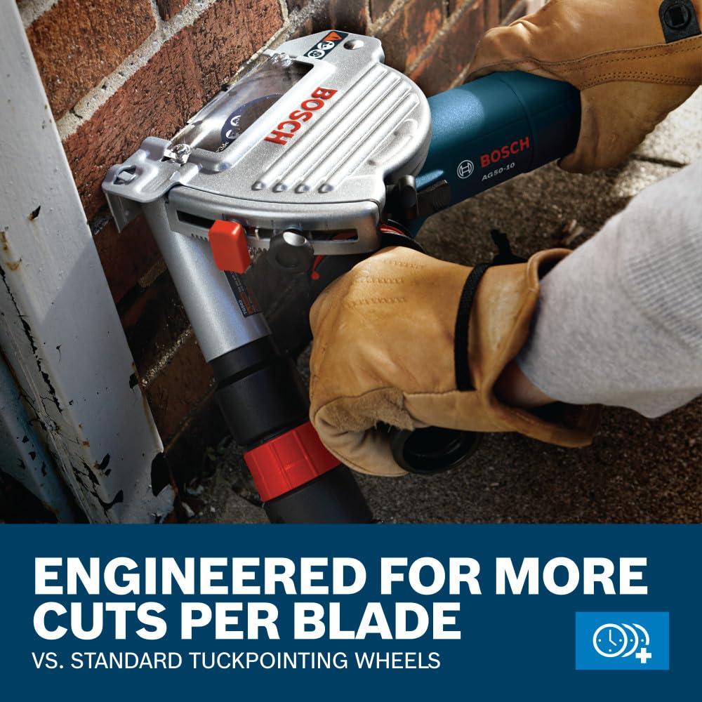 imageBosch DBTP0501 5 in Premium Segmented Tuckpointing Blade5 DIAMETER