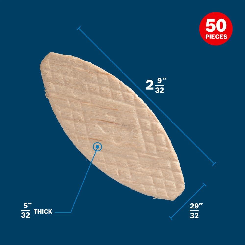 imageBosch GFF110 50 Pc 10 Joining BiscuitsIdeal for Thick Wood