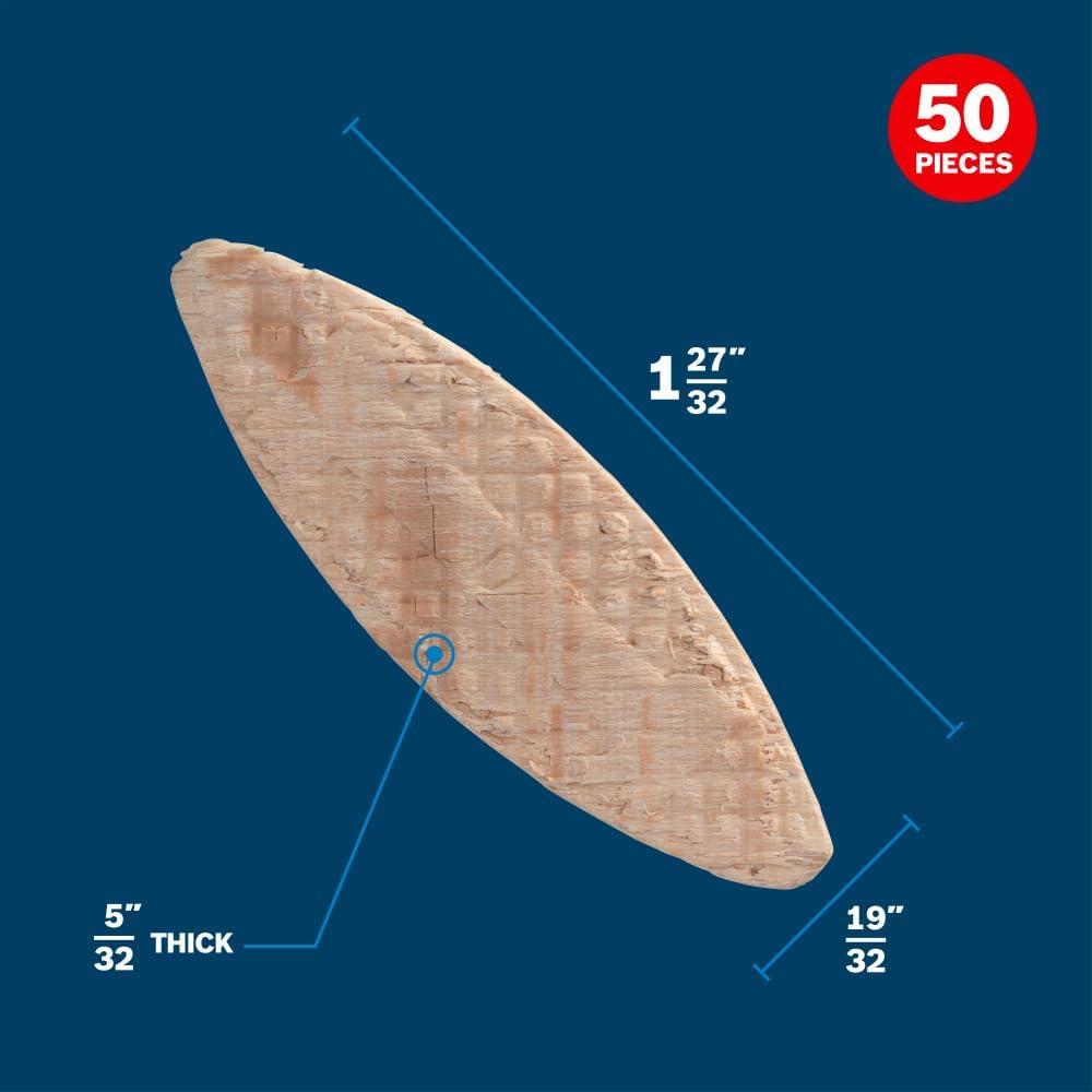 imageBosch GFF110 50 Pc 10 Joining BiscuitsIdeal for Thin Wood