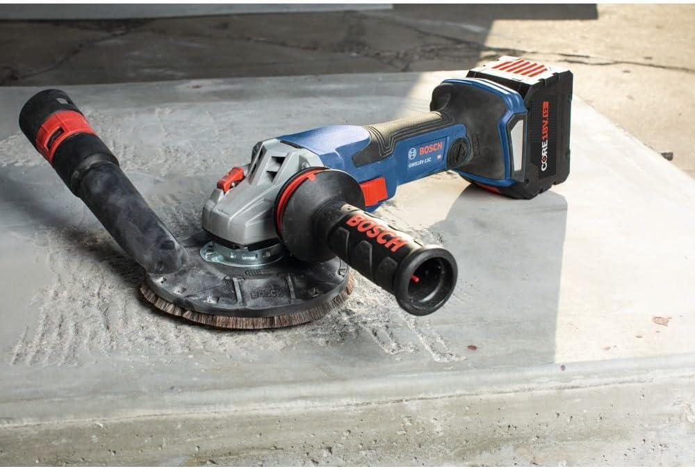 imageBosch GWS18V13CB14 PROFACTOR 18V ConnectedReady 5 6 In Angle Grinder Kit with 1 CORE18V 8 Ah High Power BatteryIndustrial
