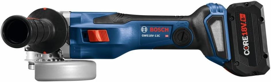 imageBosch GWS18V13CB14 PROFACTOR 18V ConnectedReady 5 6 In Angle Grinder Kit with 1 CORE18V 8 Ah High Power BatteryIndustrial
