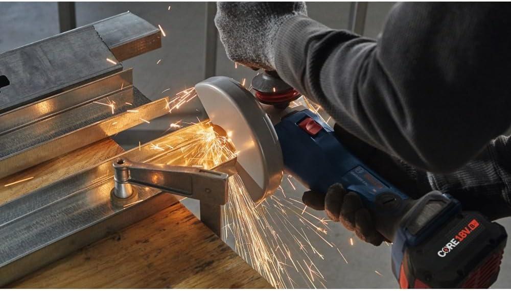 imageBosch GWS18V13CB14 PROFACTOR 18V ConnectedReady 5 6 In Angle Grinder Kit with 1 CORE18V 8 Ah High Power BatteryIndustrial