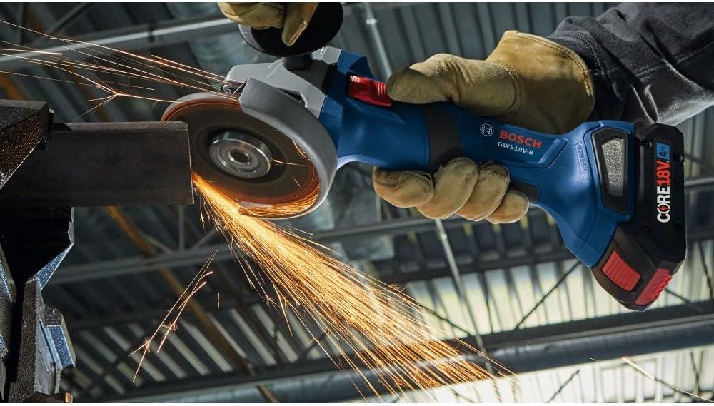 imageBosch GWS18V8N 18V Brushless 412 In Angle Grinder with Slide Switch Bare ToolIndustrial