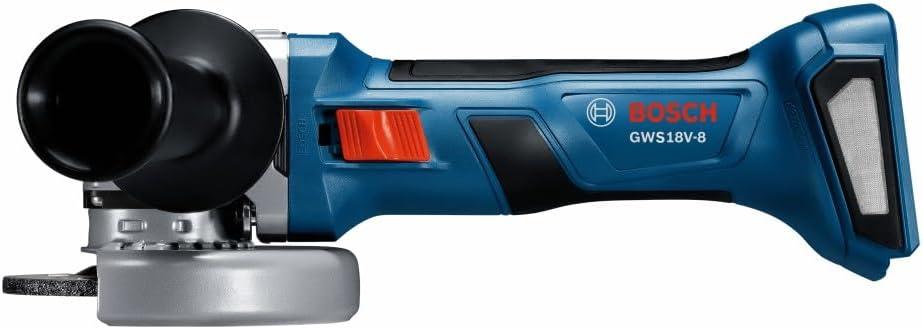 imageBosch GWS18V8N 18V Brushless 412 In Angle Grinder with Slide Switch Bare ToolIndustrial