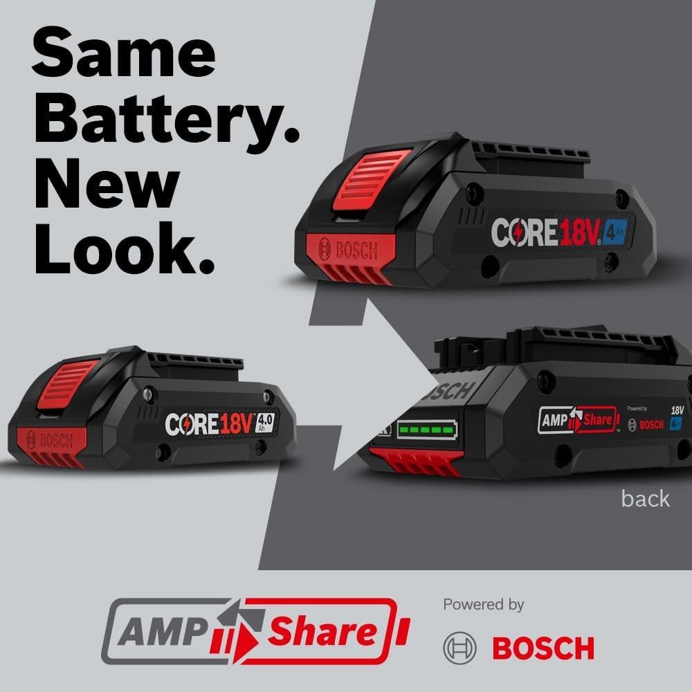 imageBosch GXS18V11N25 18V Starter Kit with 2 CORE18V 4 Ah Advanced Power Batteries and 1 18V Standard Battery Charger