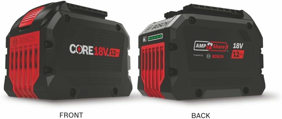 imageBosch GXS18V17N17 18V Starter Kit with 1 CORE18V 12 Ah High Power Battery and 1 18V 16 Amp Battery Turbo Charger