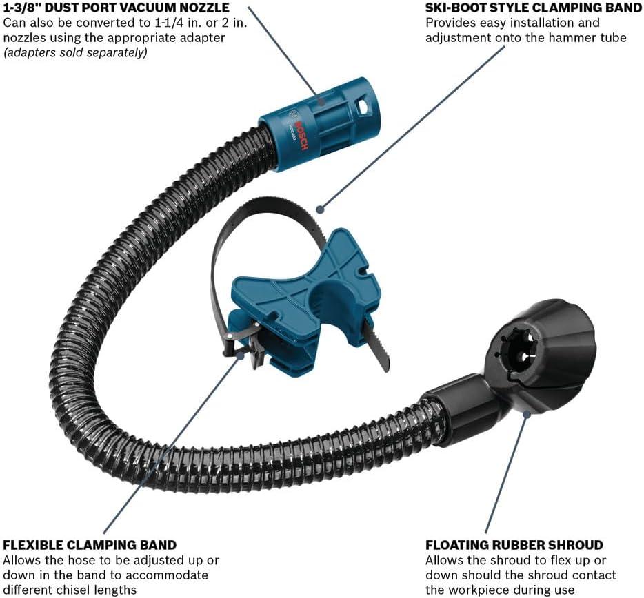 imageBosch HDC400 118 In Hex Chiseling Dust Collection Attachment