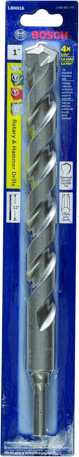 imageBosch LBH013 58 in X 12 in Round Hammer Drill Bit1 in