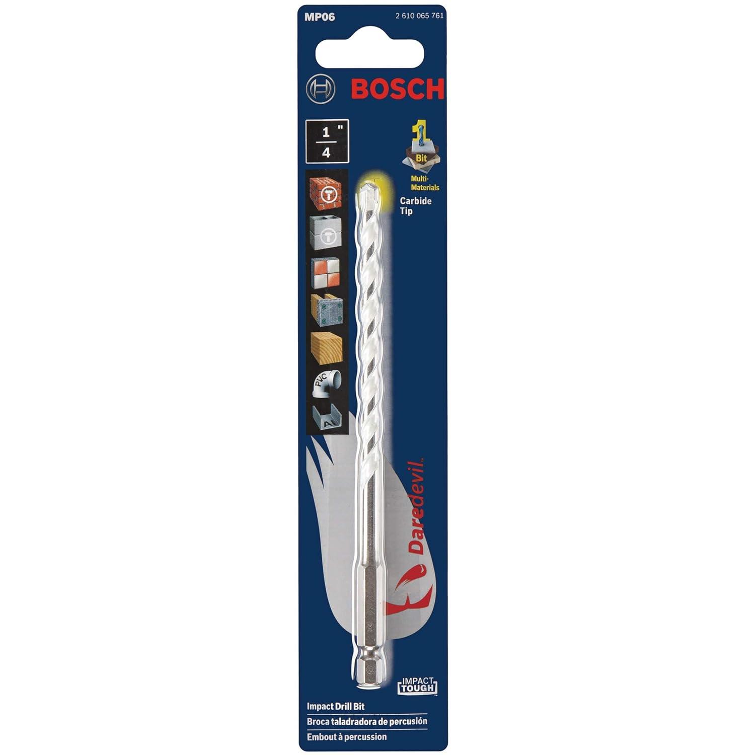 imageBosch MP06 14 in x 4 in x 6 in Daredevil Multipurpose Drill Bit1 Count Pack of 1