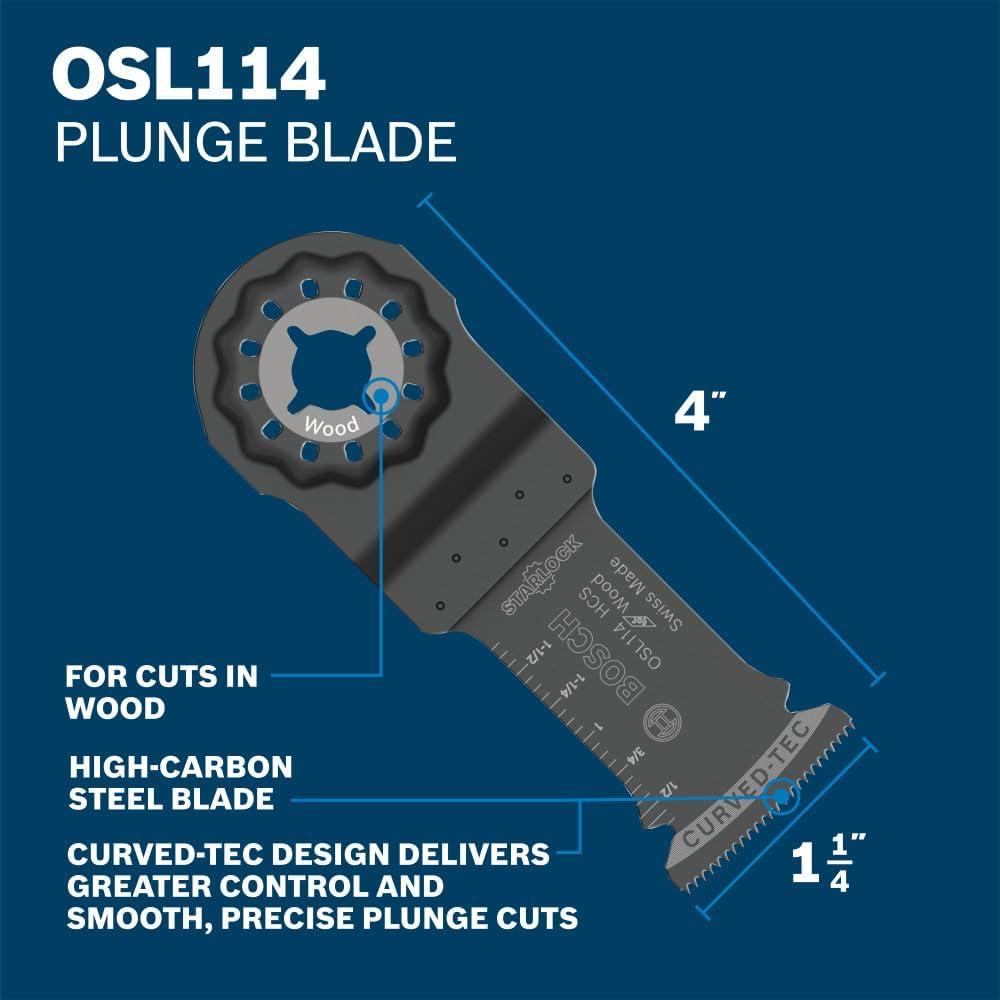 imageBosch OSL003VP 3 pc Starlock Oscillating MultiTool Accessory Blade Set