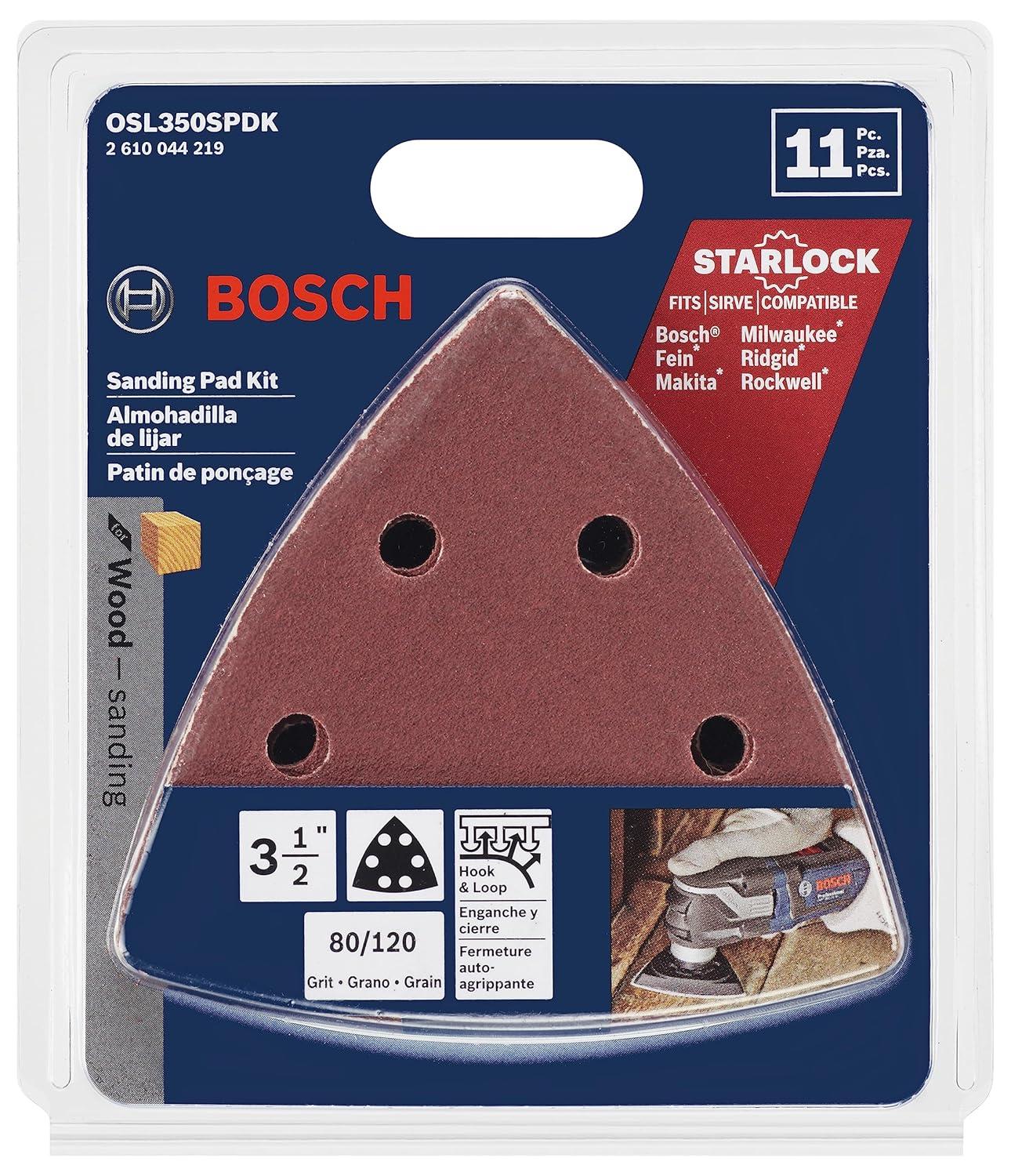 imageBosch OSL114 114 in Starlock Oscillating Multi Tool HighCarbon Steel Plunge Cut Blade3 in Pack of 2