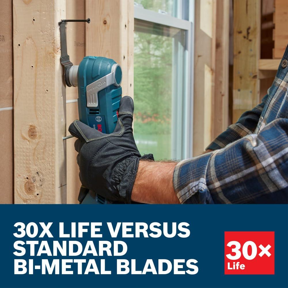 imageBosch OSL114MF 114 in Starlock Oscillating Multi Tool BiMetal Plunge Cut Blade134 In 34 In