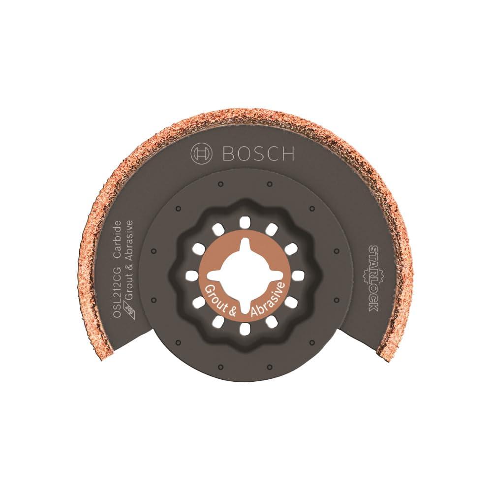 imageBosch OSL200CR 2 in Starlock Oscillating Multi Tool Carbide Grit Sanding Finger212 In