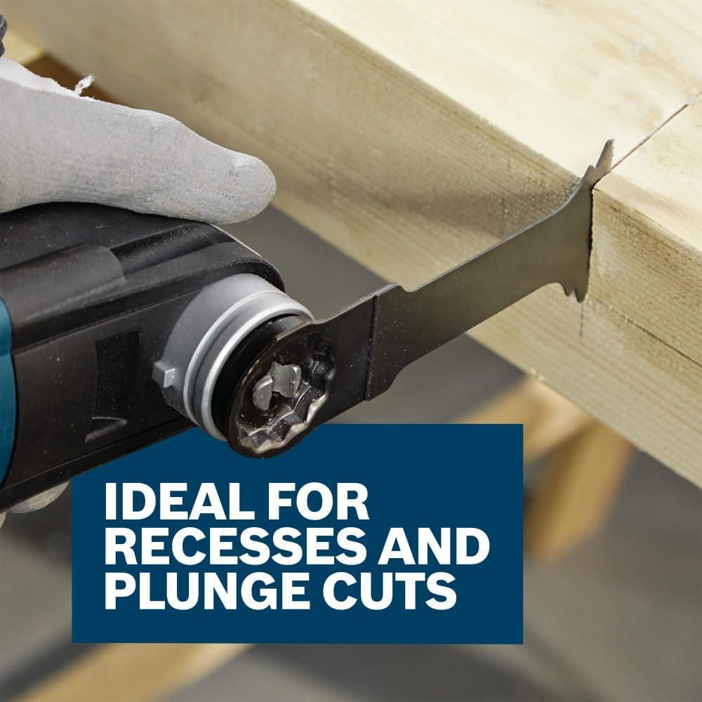 imageBosch OSM114 114 In StarlockMax Oscillating Multi Tool HighCarbon Steel Plunge Cut Blade