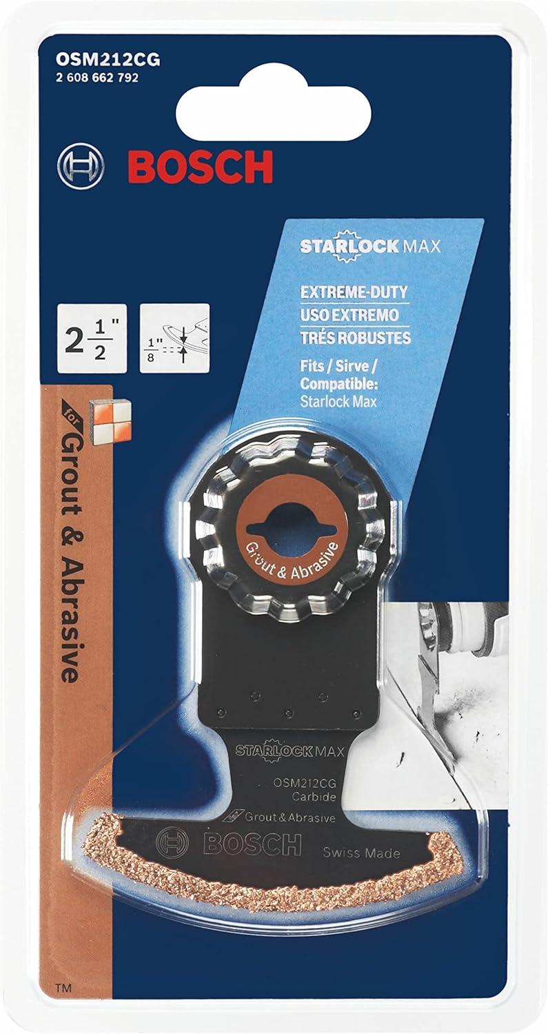 imageBosch OSM212CG 212 in StarlockMax Oscillating Multi Tool Carbide Grit Segmented Saw Blade