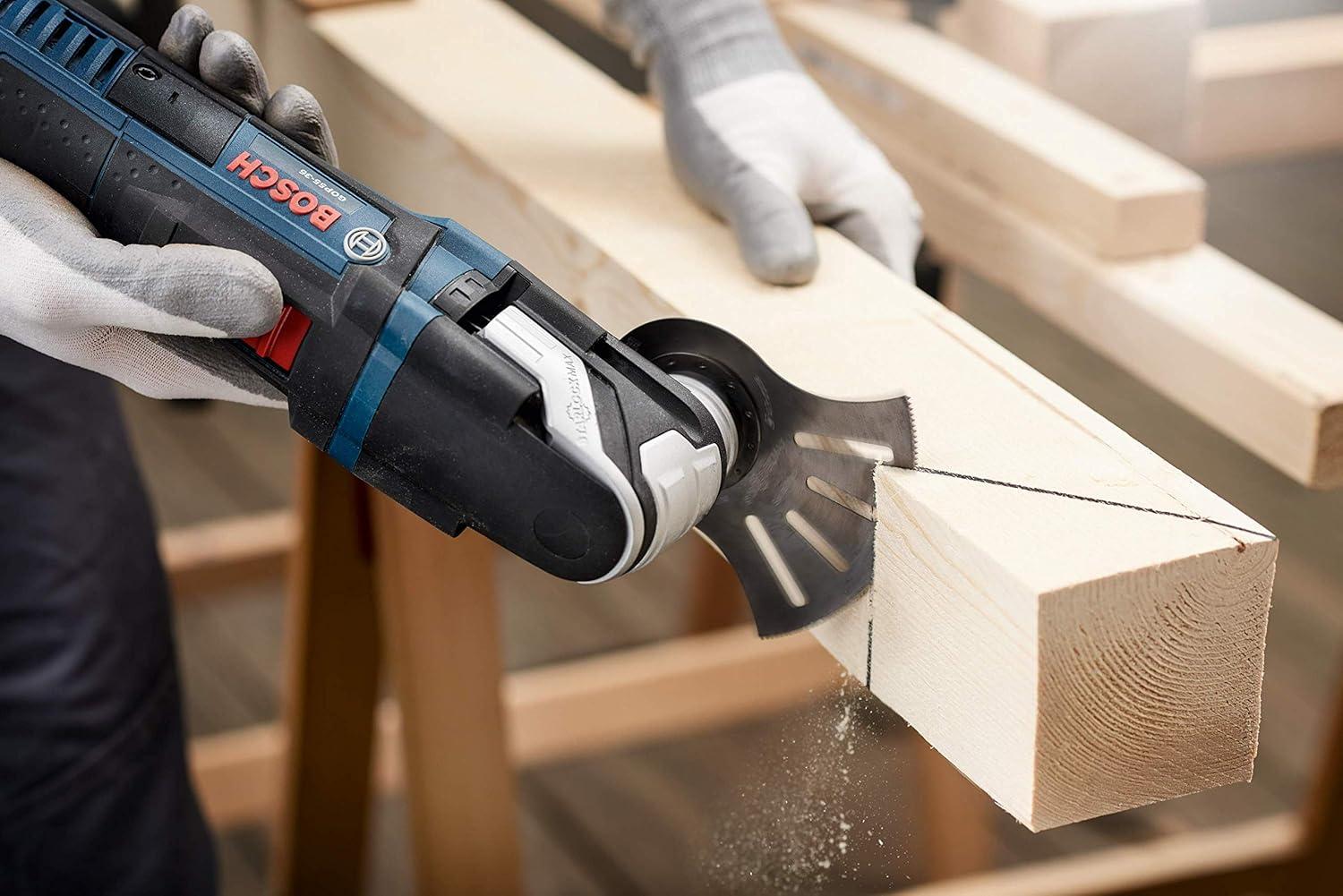 imageBosch OSM400F 4 in StarlockMax Oscillating MultiTool BiMetal Segment Saw Blade