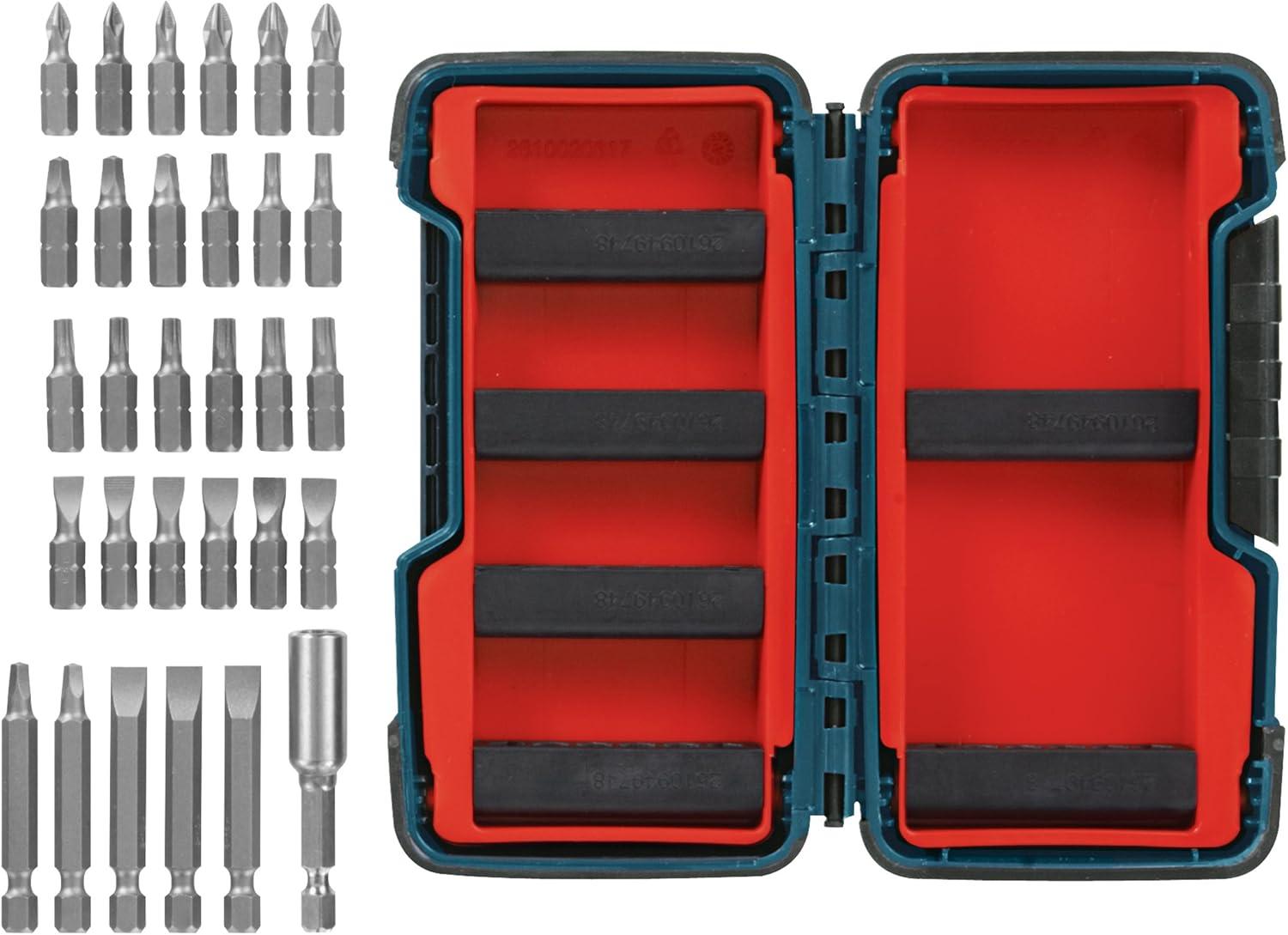 imageBosch TS4036 ExtraHard Screw Driving Bit Set with Compact Brute Tough Case 36Piece