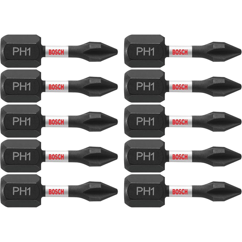 imageBOSCH ITPH335B 10Pack 312 In Phillips 3 Impact Tough Screwdriving Power Bits1 In