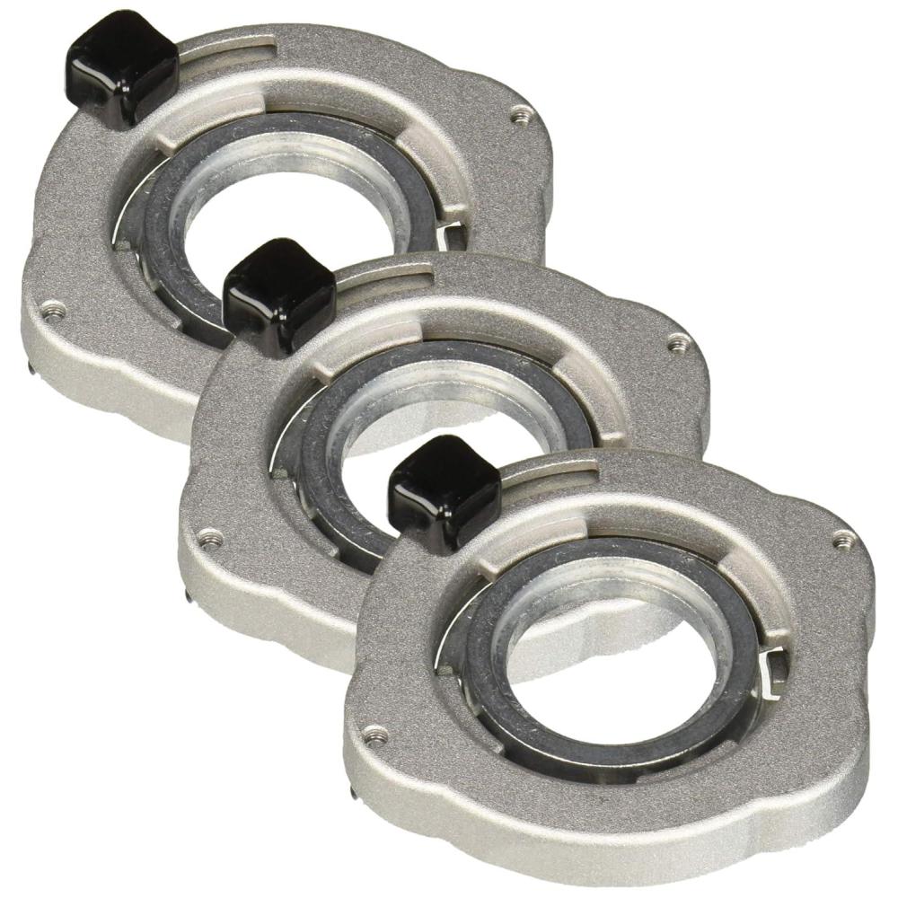 imageBOSCH RA1129 2Piece QuickChange Router Template Guide Adapter Kit for Threaded Template GuidesPack of 3
