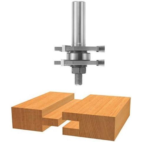 imageBosch 84624MC 178 in x 14 in CarbideTipped Tongue and Groove Router Bit