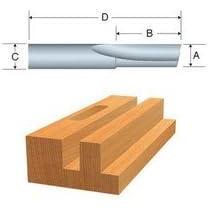 Bosch 85213MC 1/8 In. x 1/2 In. Solid Carbide Double-Flute Straight Router Bit