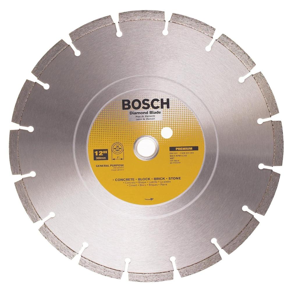 imageBosch DB441C 4 in Premium Segmented Rim Diamond Blade for Universal Rough Cuts12 In