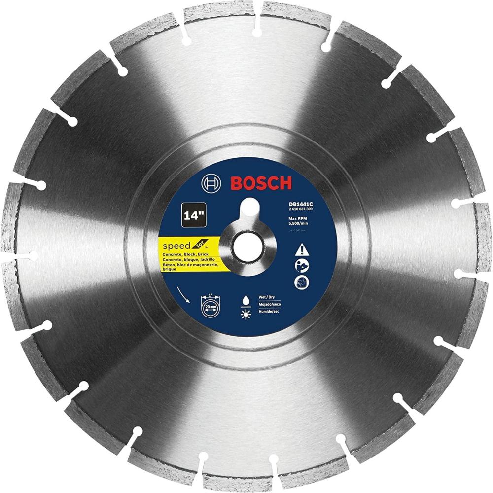 imageBosch DB441C 4 in Premium Segmented Rim Diamond Blade for Universal Rough Cuts14 In