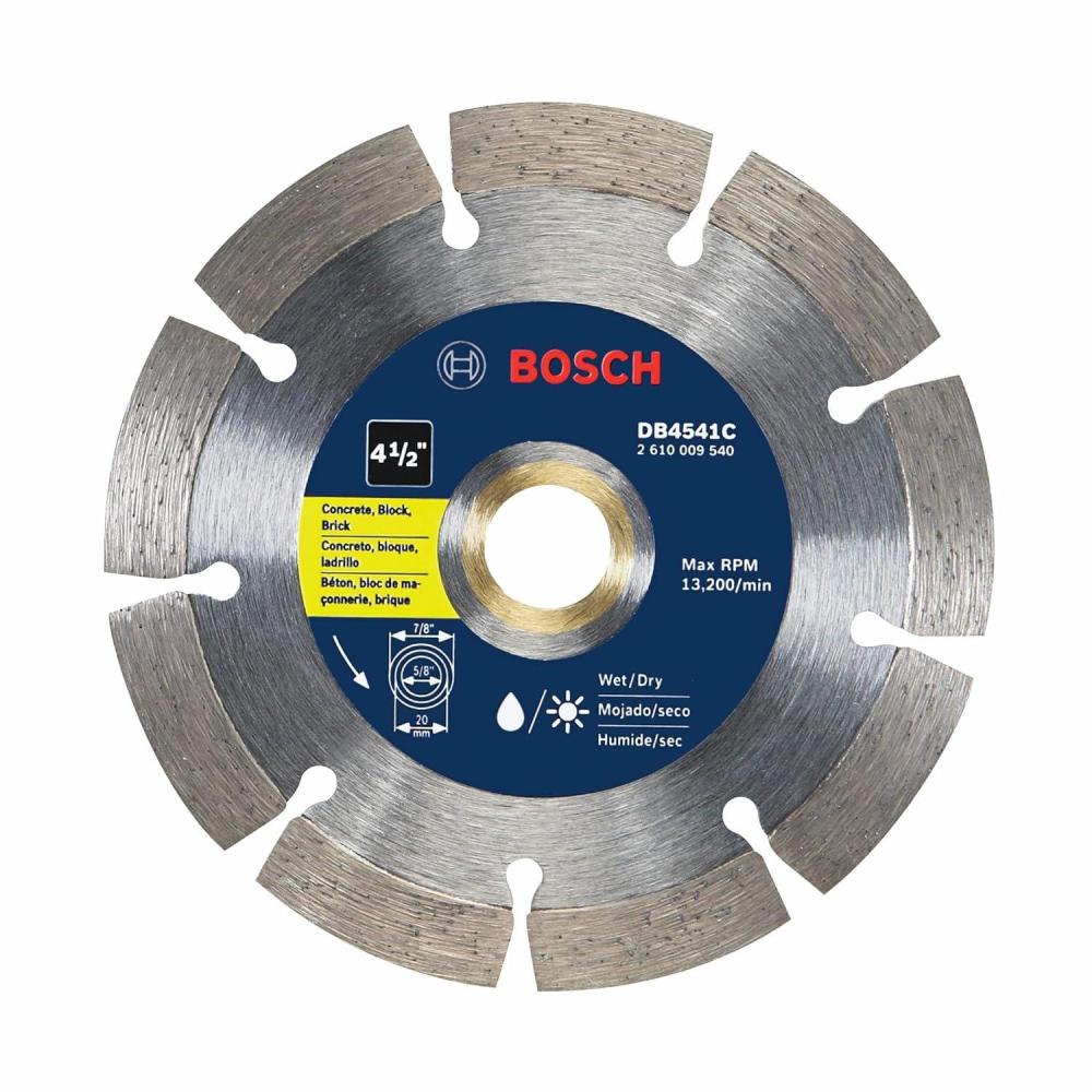 imageBosch DB441C 4 in Premium Segmented Rim Diamond Blade for Universal Rough Cuts412 In